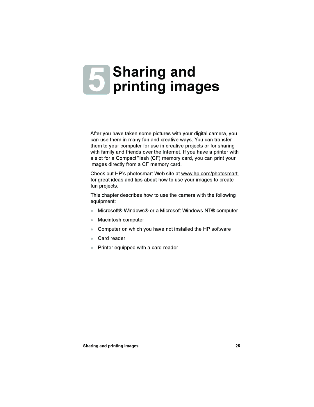 HP 612 manual Sharing and printing images 