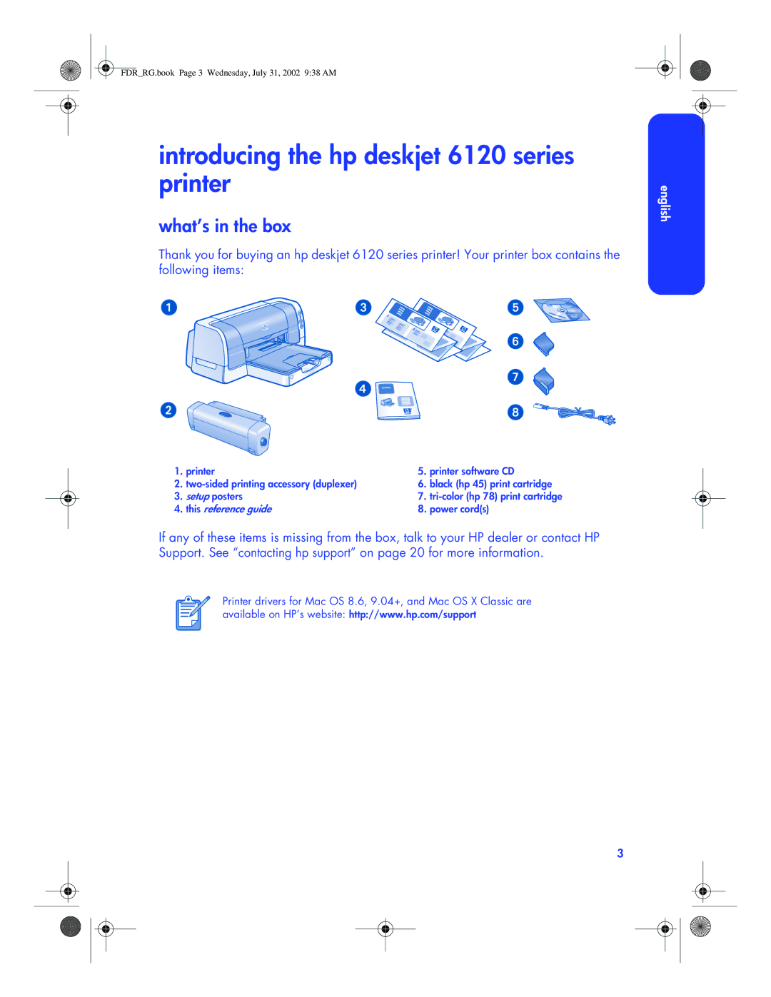 HP manual Introducing the hp deskjet 6120 series printer, What’s in the box 