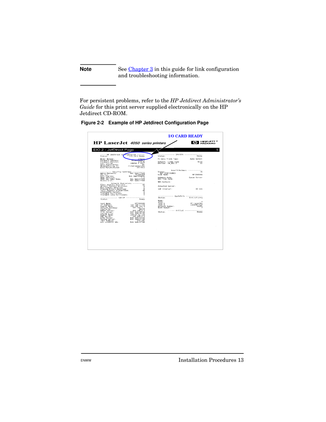 HP 615N manual See in this guide for link configuration 