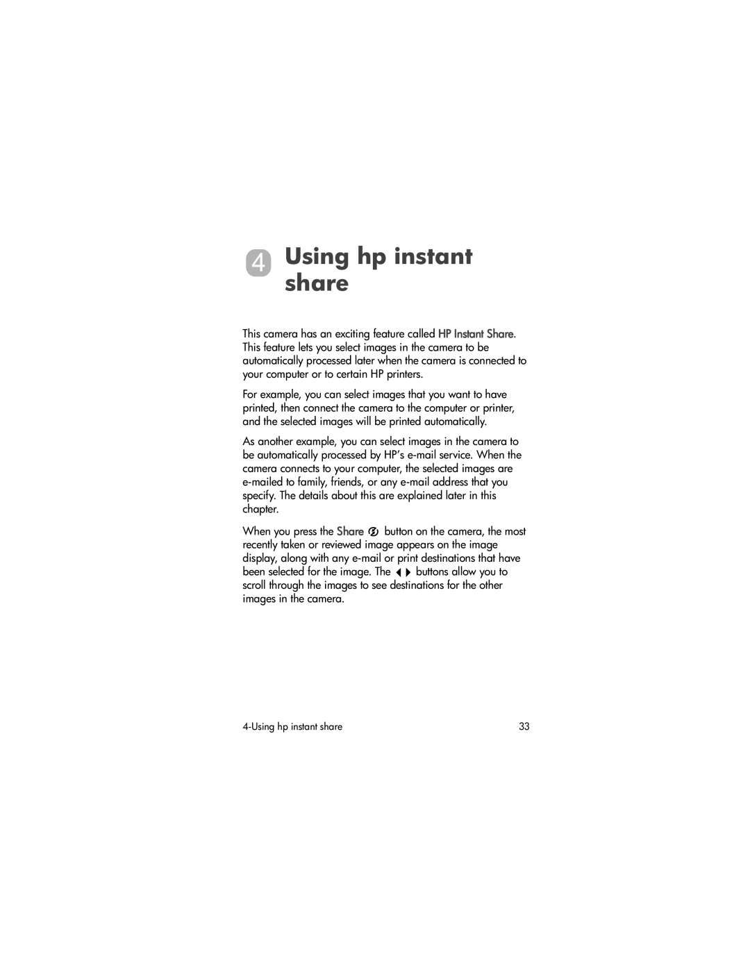 HP 620 manual Using hp instant share 