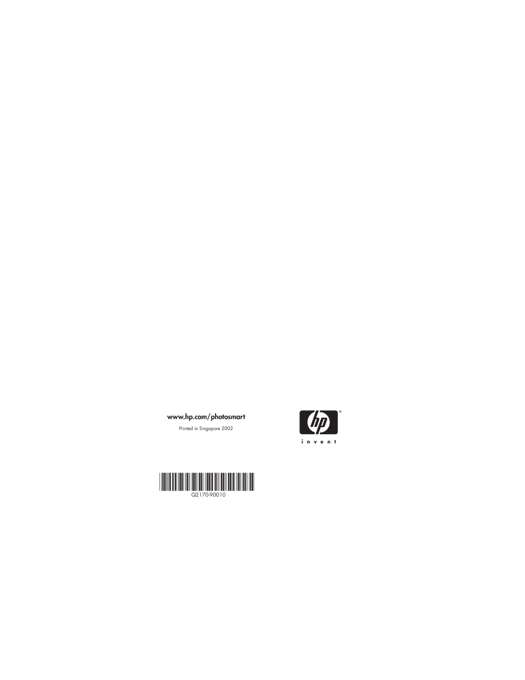 HP 620 manual Q2170-90010 