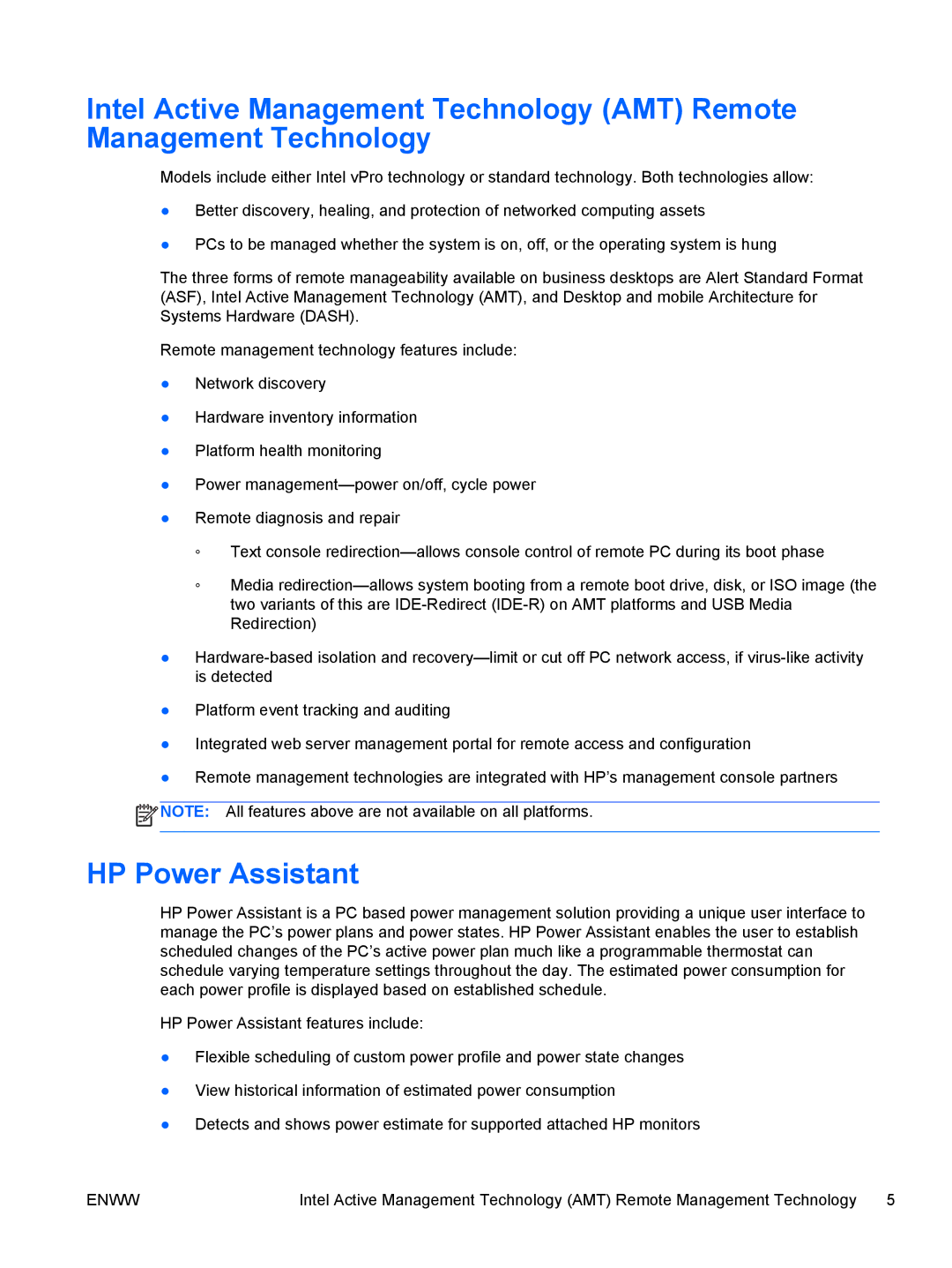 HP 6200 Pro manual HP Power Assistant 