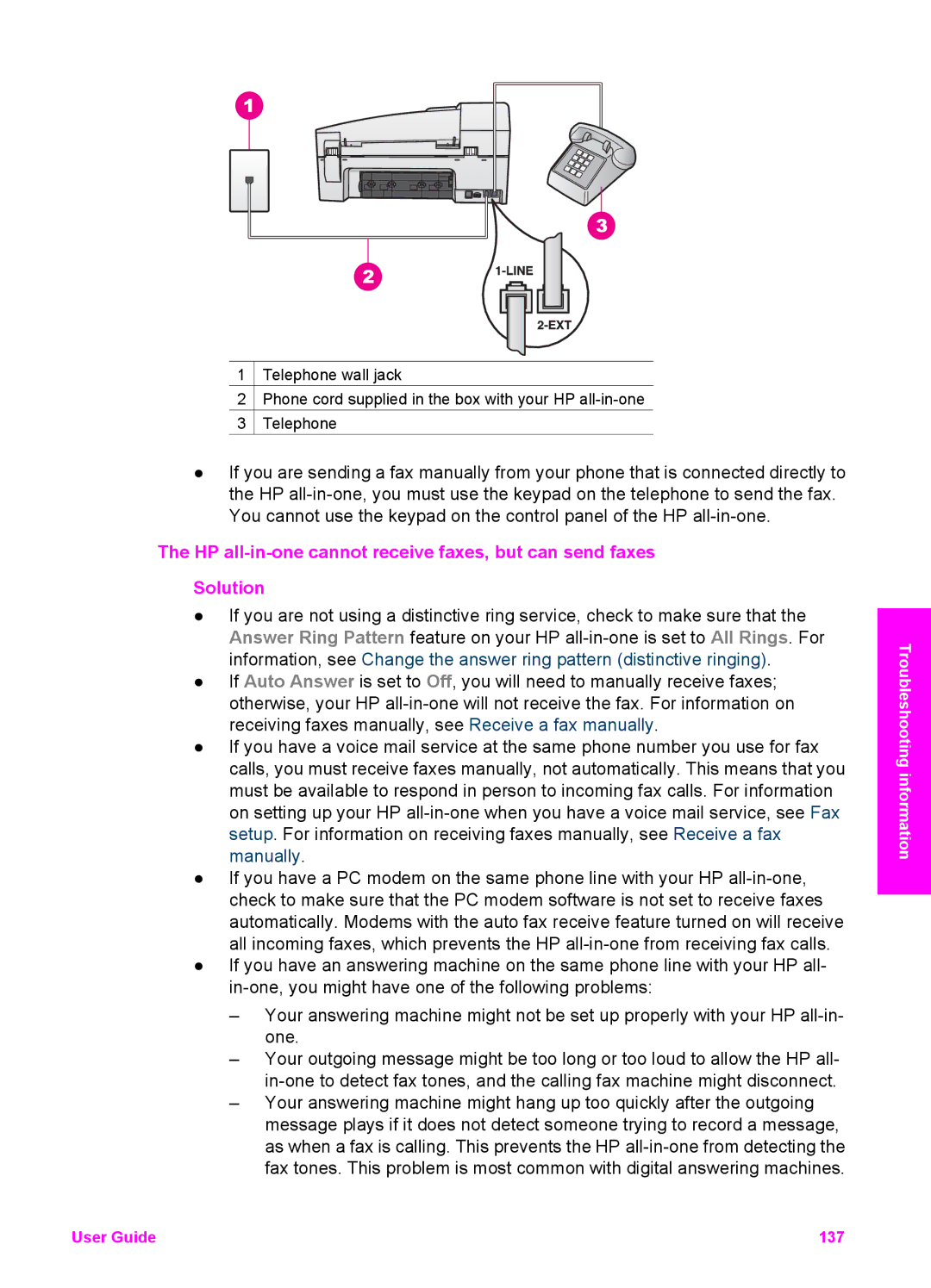 HP 6200 manual User Guide 137 