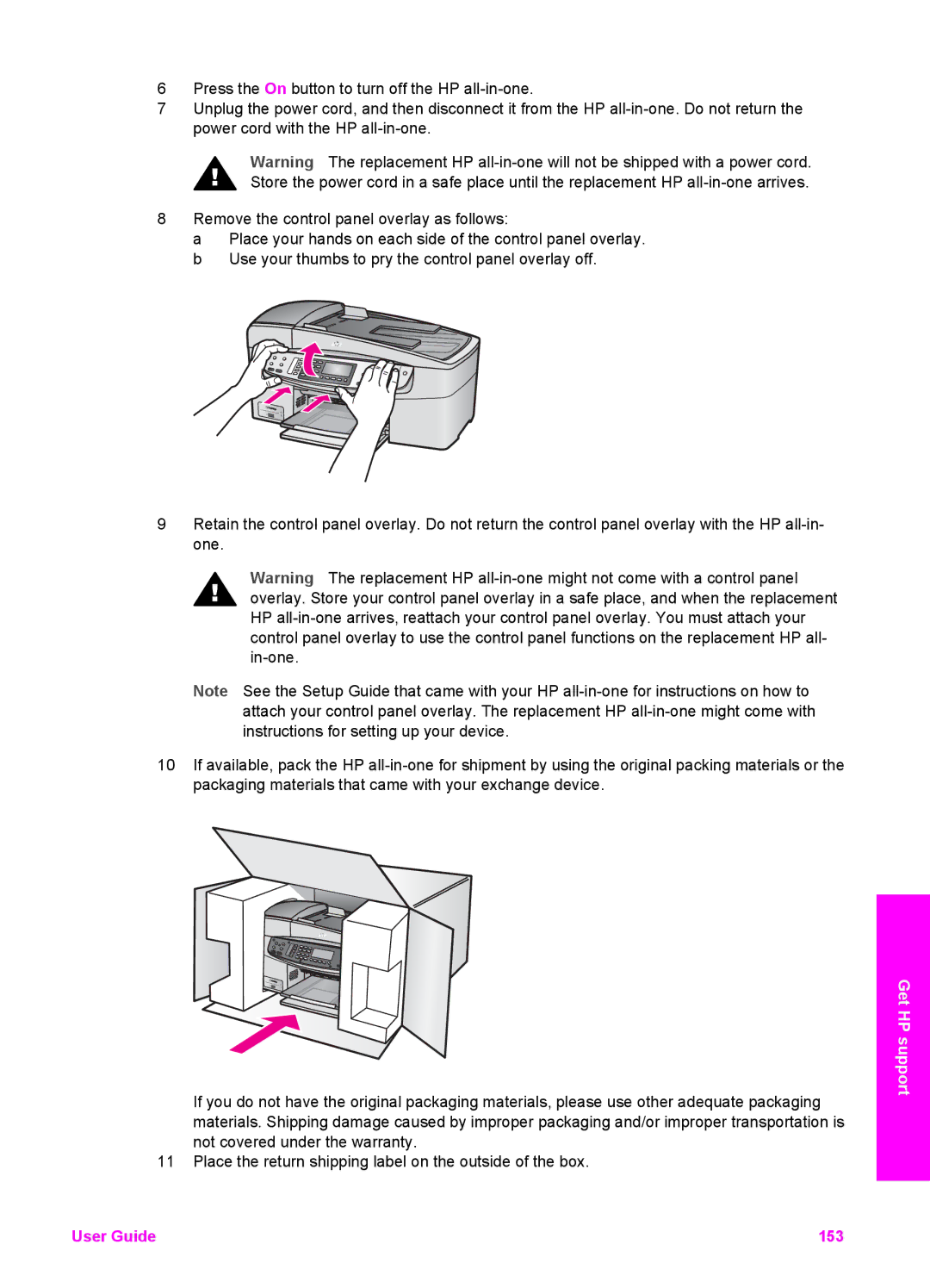 HP 6200 manual User Guide 153 