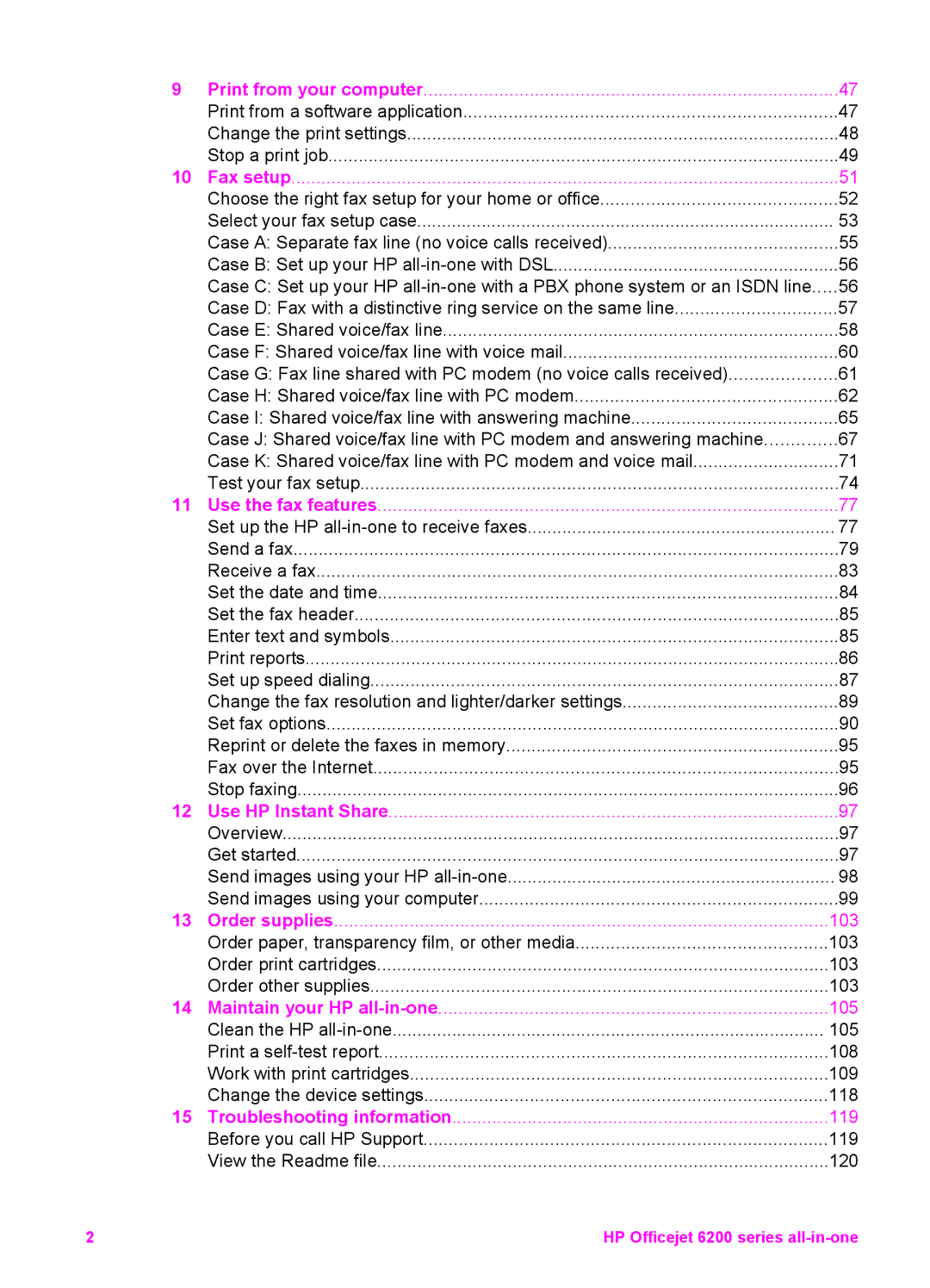 HP 6200 manual Print from your computer 