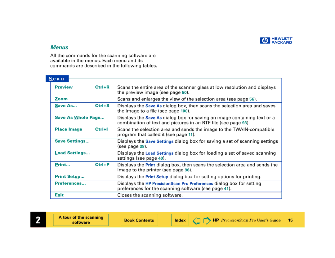 HP 6200C manual Menus, A n 