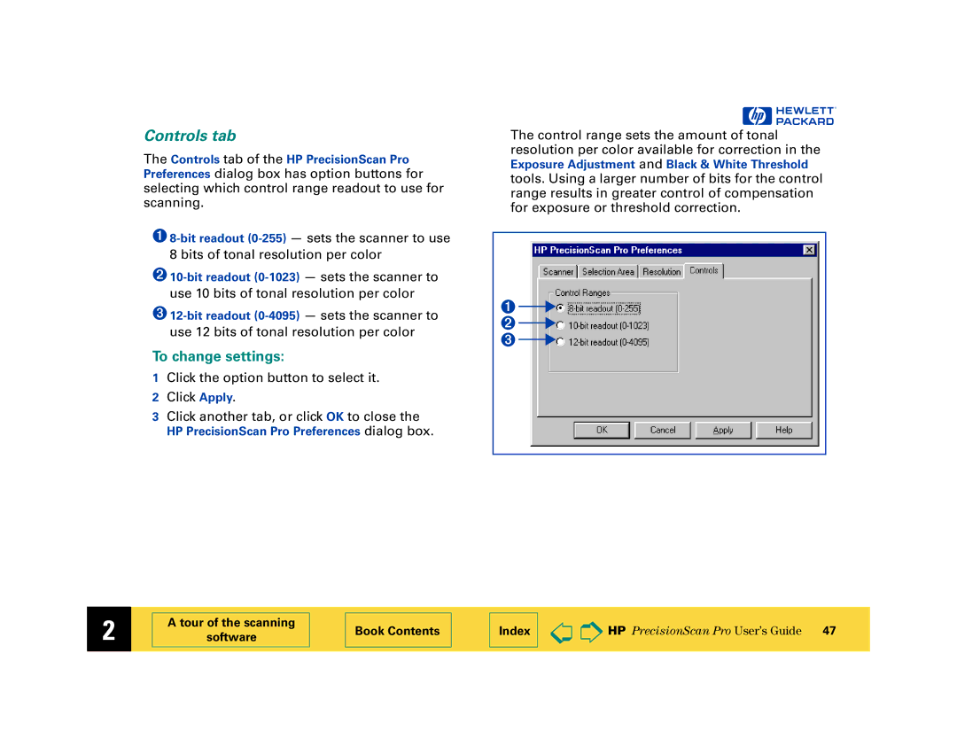 HP 6200C manual Controls tab, To change settings 