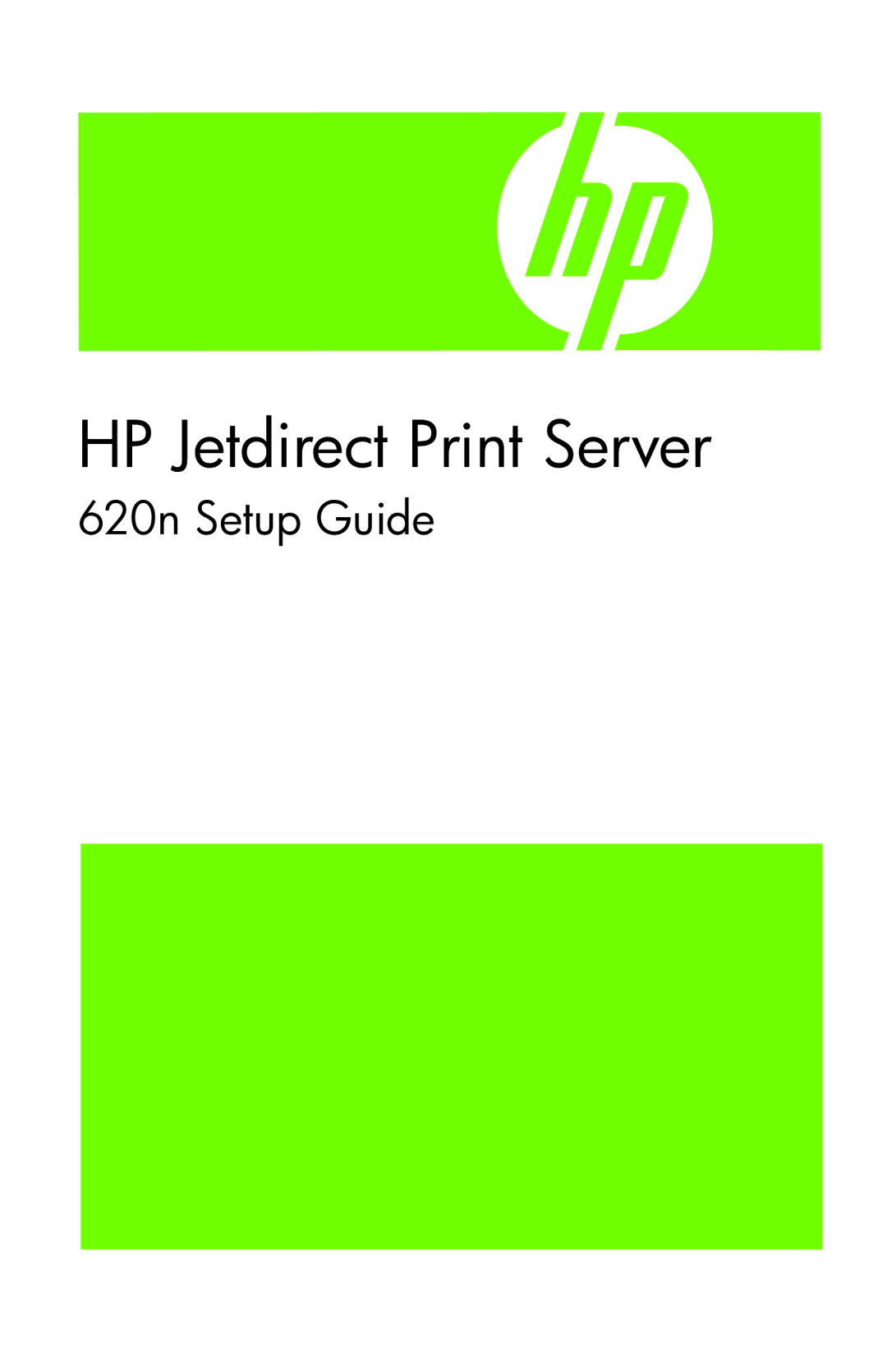 HP 620n Fast Ethernet Print Server manual HP Jetdirect Print Server 