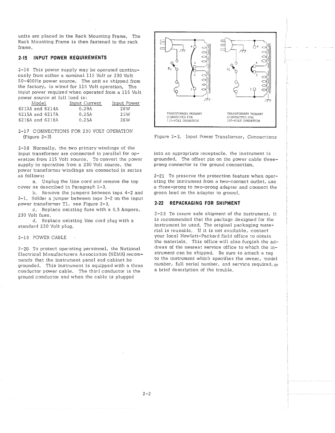 HP 6213A manual 