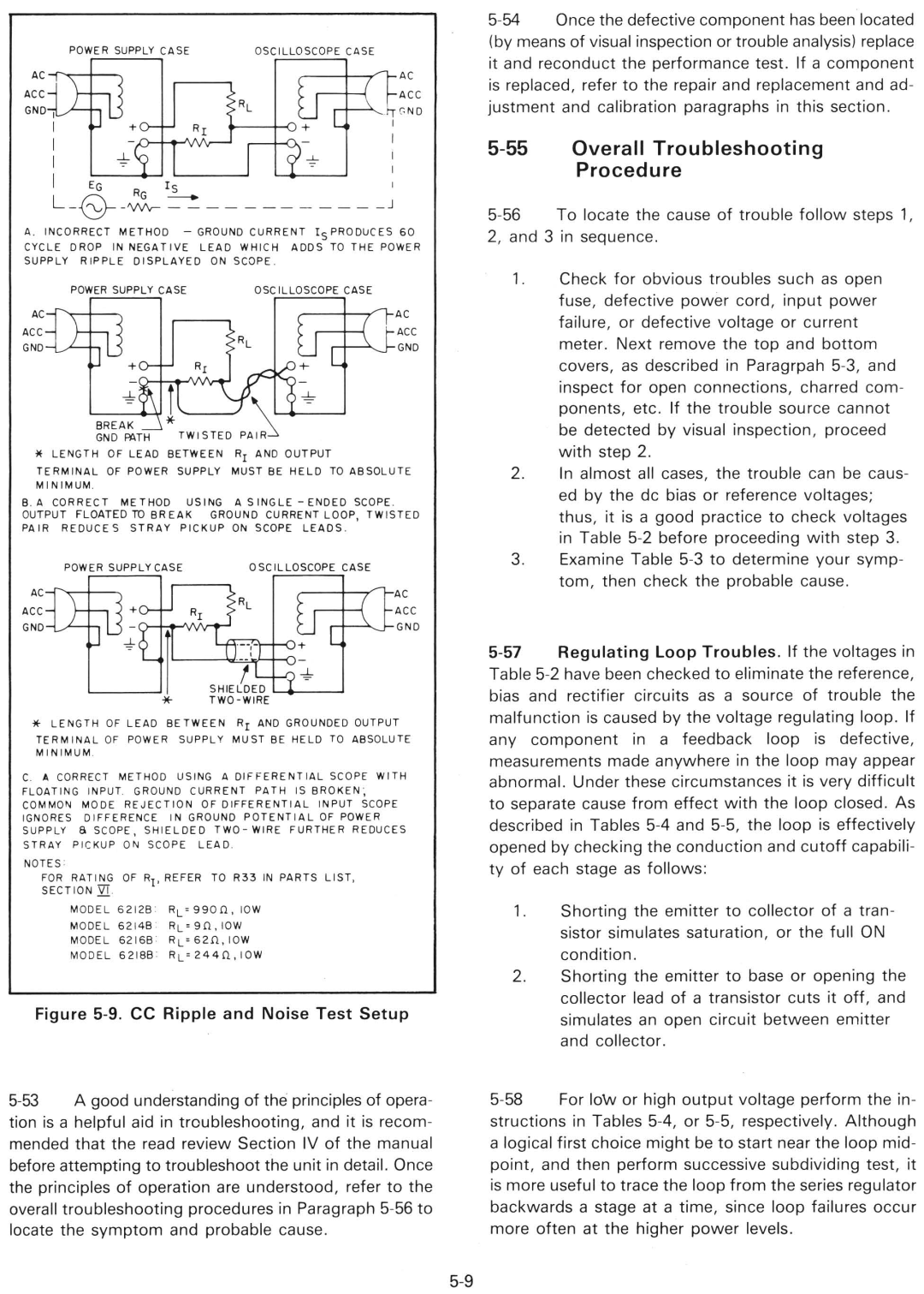 HP 6216B, 6214B, 6218B manual 