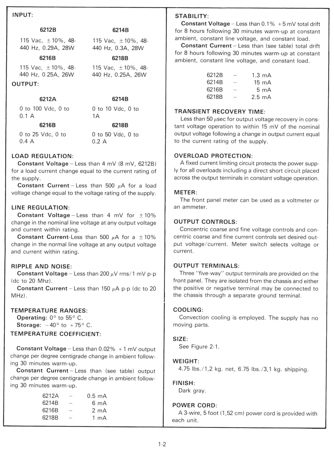 HP 6214B, 6218B, 6216B manual 