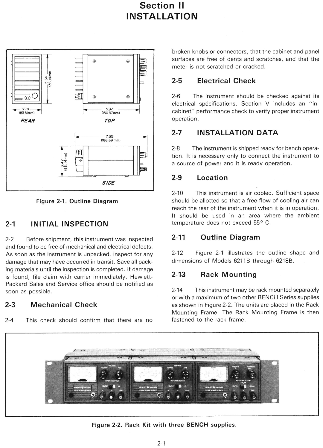 HP 6218B, 6214B, 6216B manual 