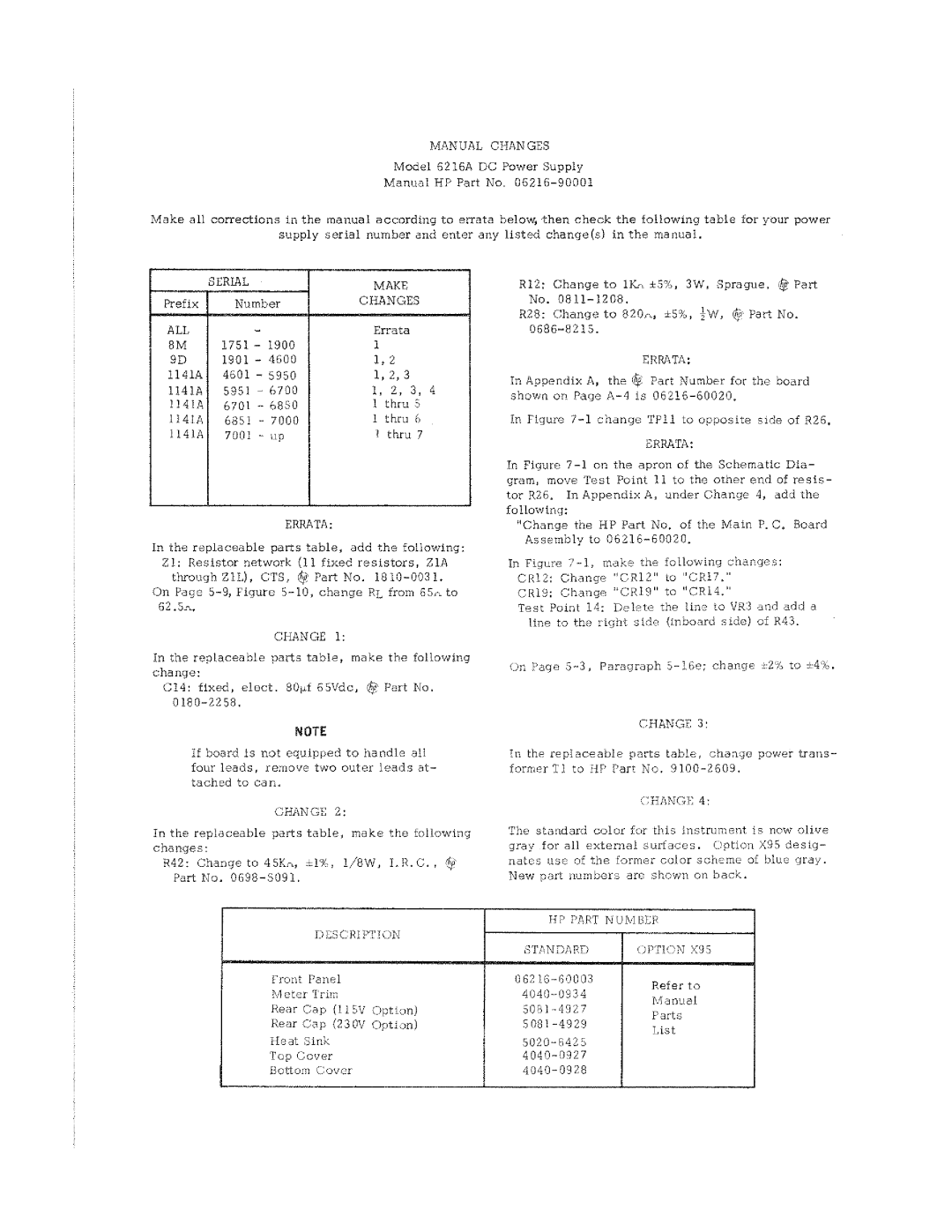 HP 6216A manual 