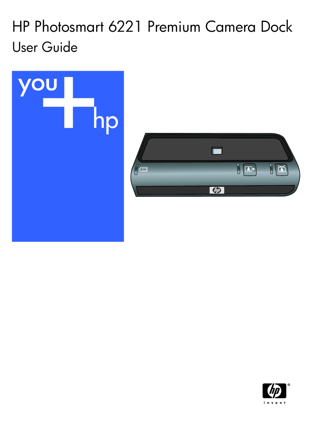 HP manual HP Photosmart 6221 Premium Camera Dock 