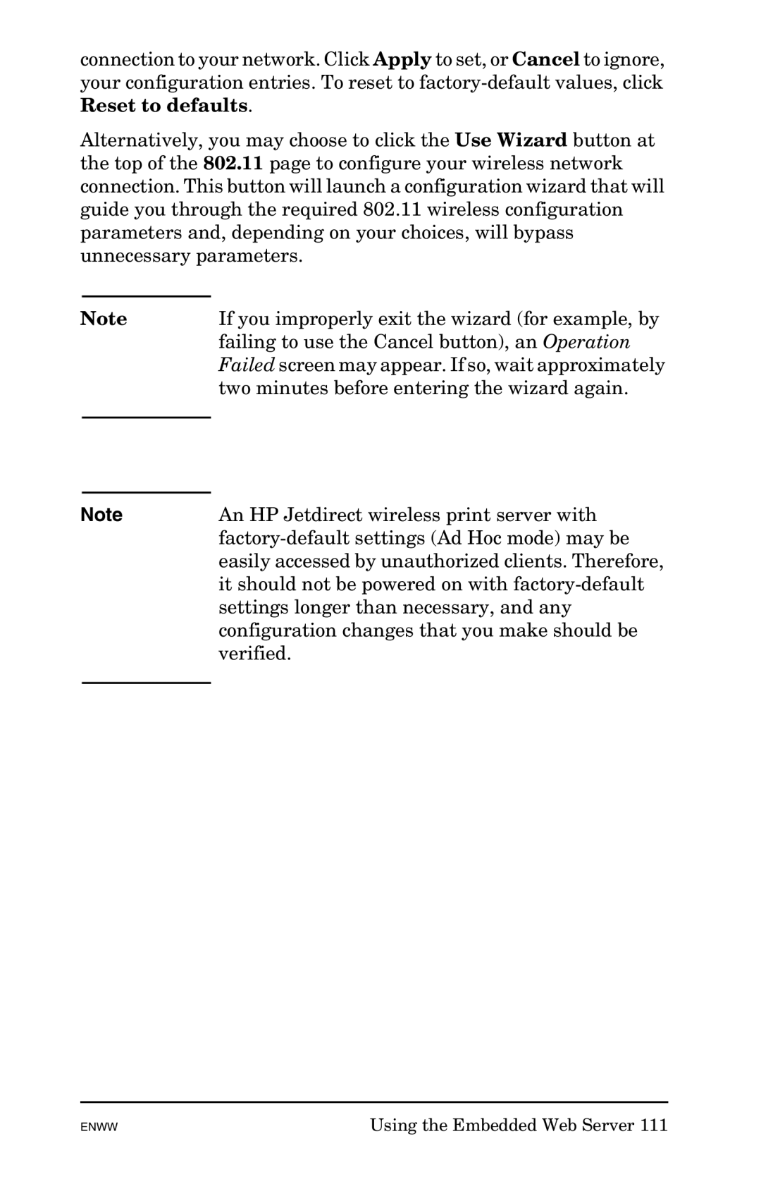 HP 625n Gigabit Ethernet Print Server manual Using the Embedded Web Server 