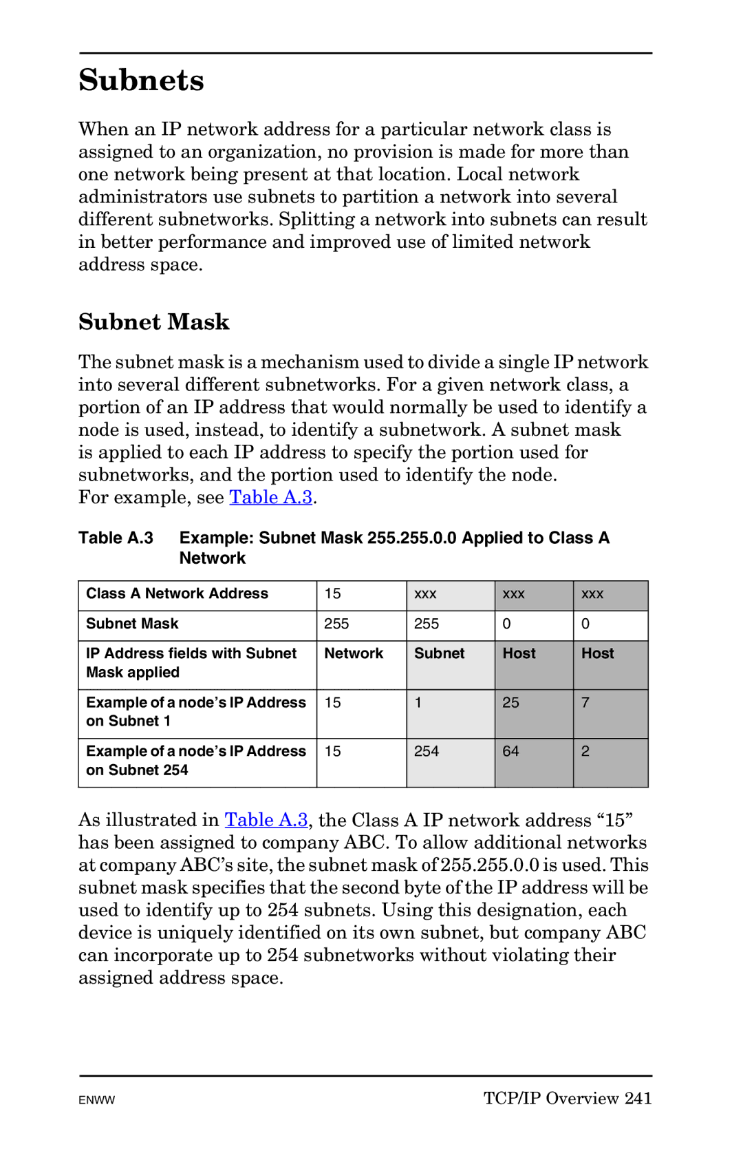 HP 625n Gigabit Ethernet Print Server manual Subnets, Subnet Mask 