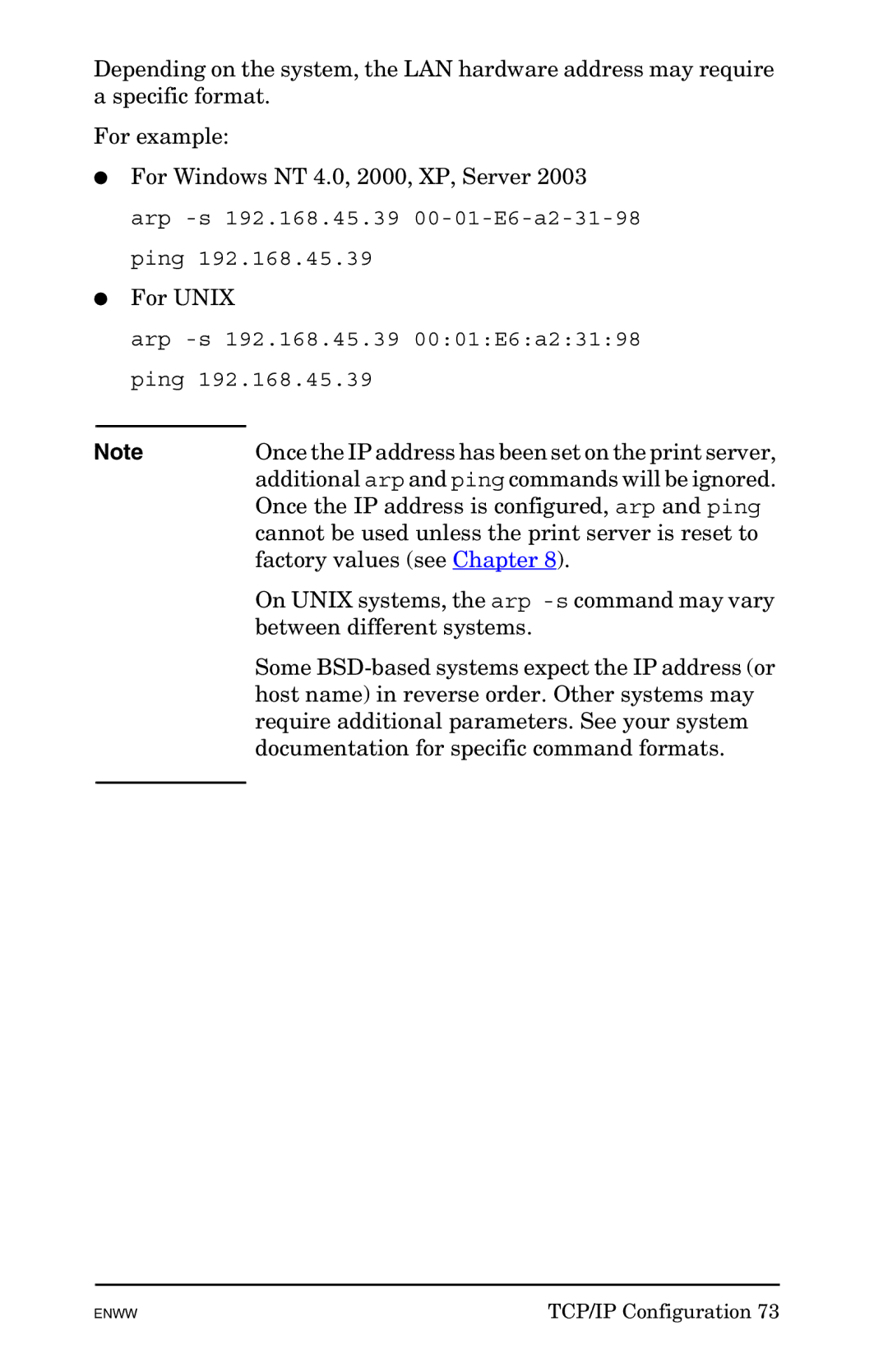 HP 625n Gigabit Ethernet Print Server manual Once the IP address has been set on the print server 