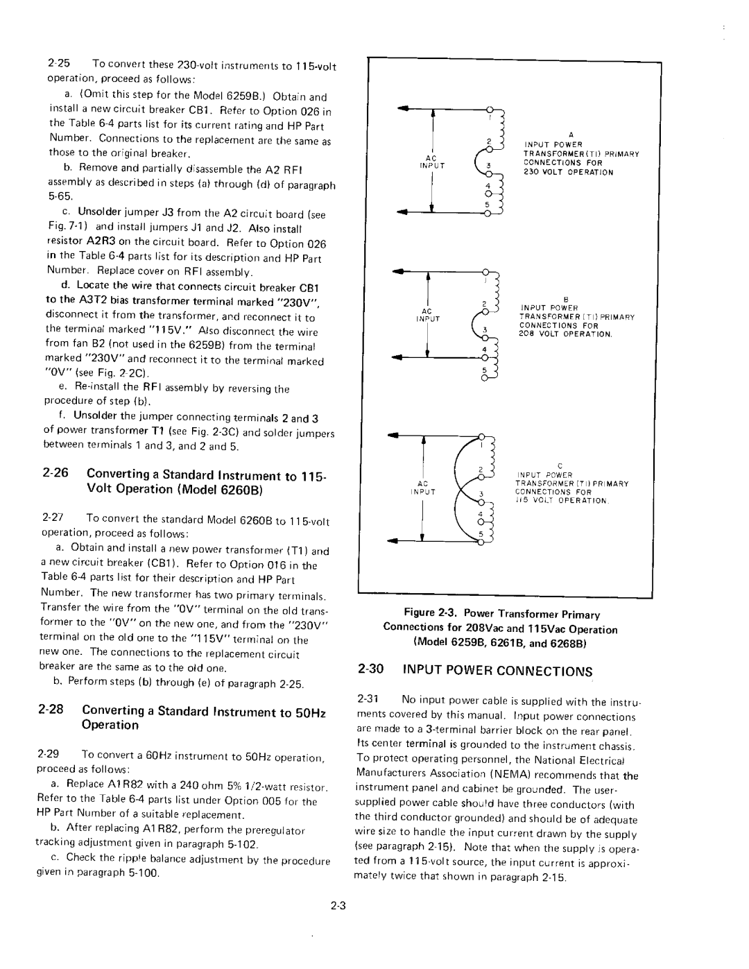 HP 6259B, 6268B, 6261B, 6260B manual 