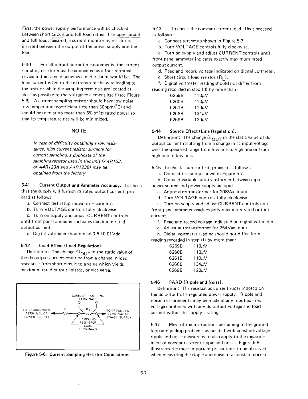 HP 6261B, 6268B, 6260B, 6259B manual 