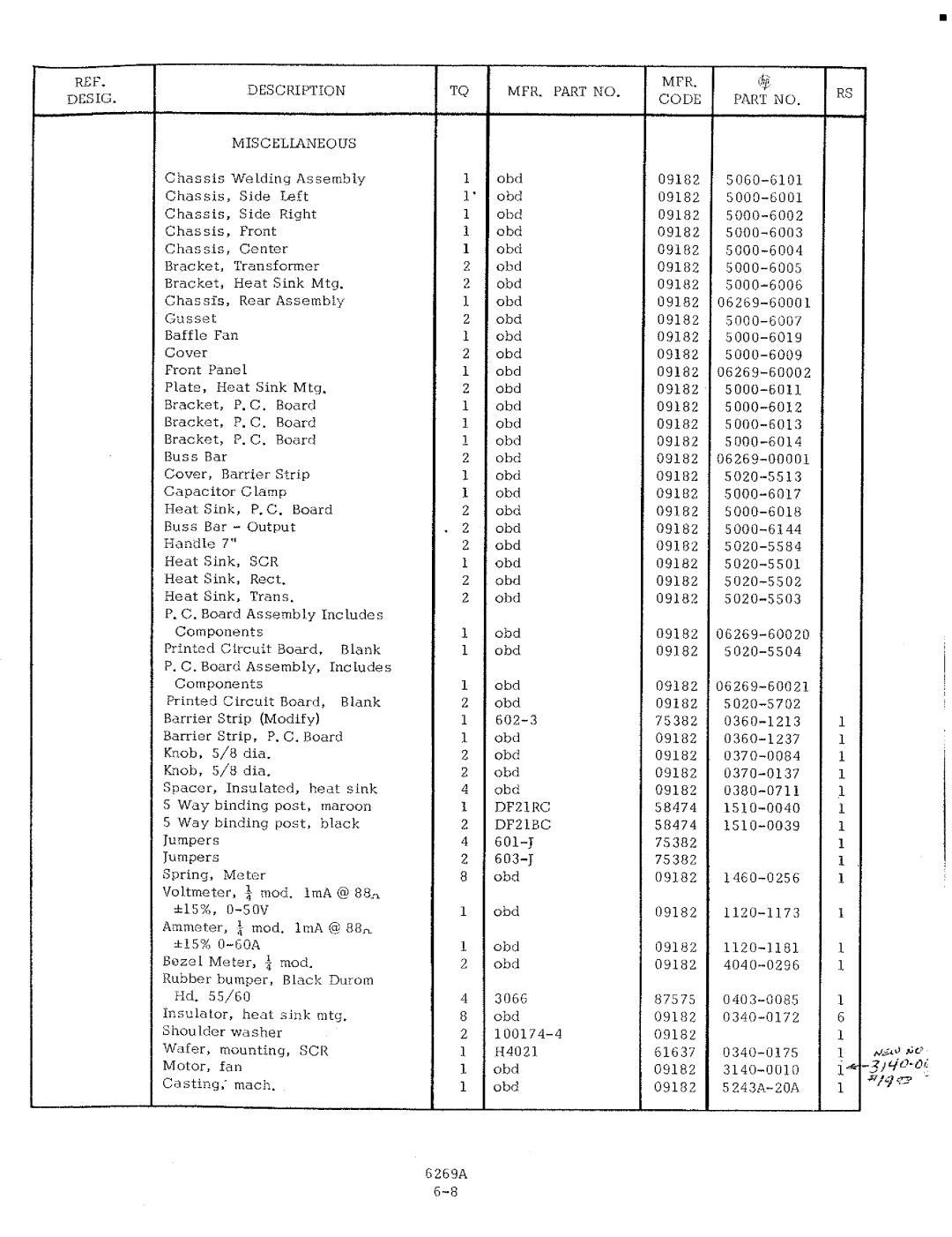 HP 6269A manual 