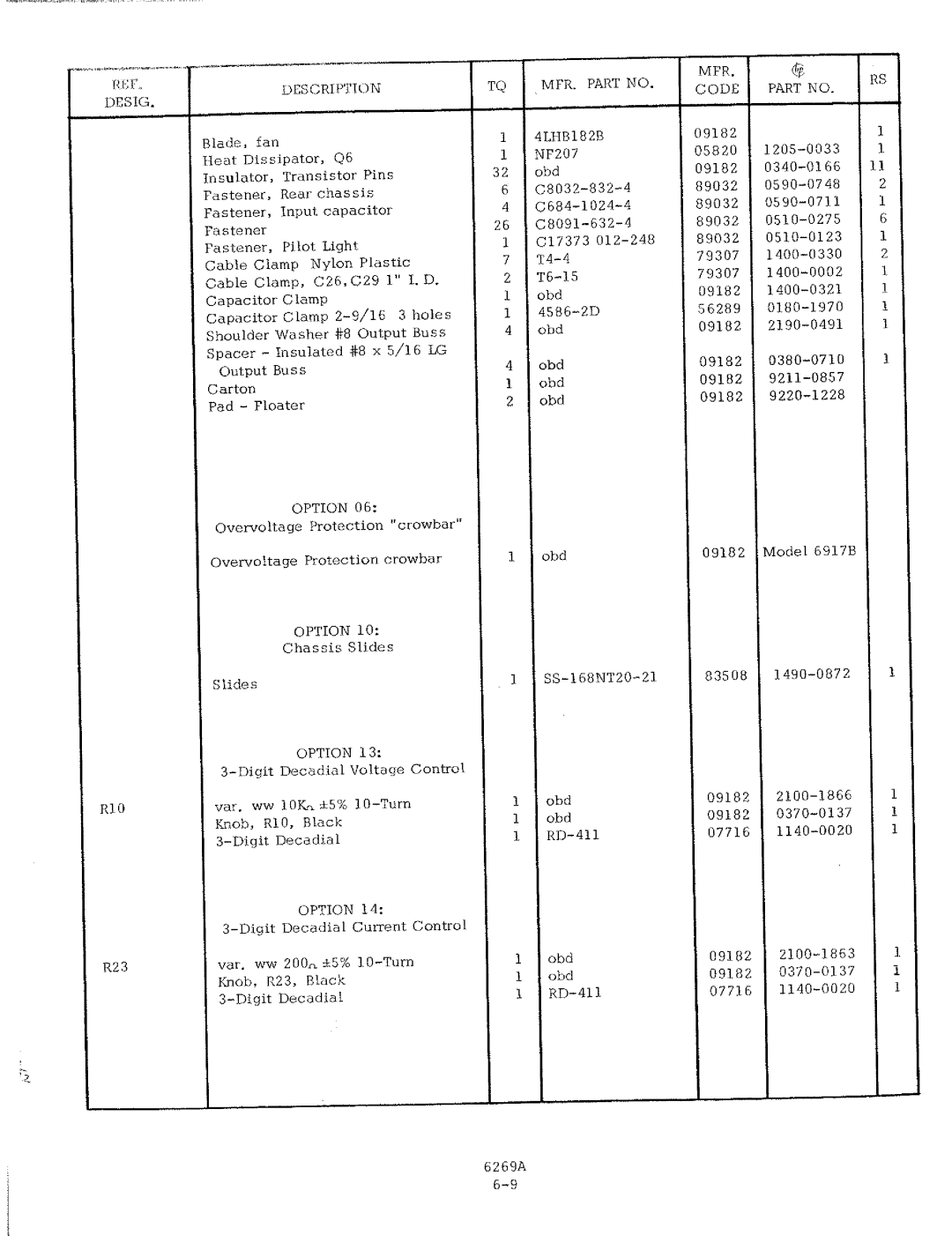 HP 6269A manual 