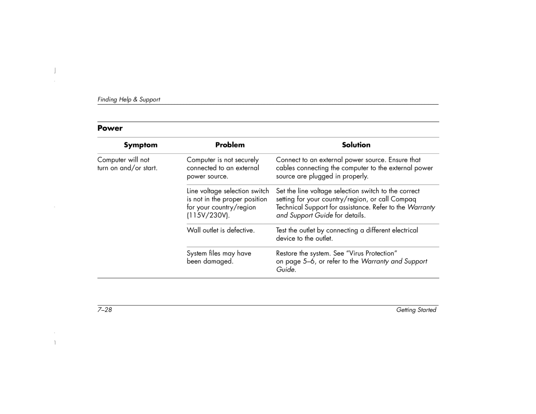 HP 6271AP manual Power 