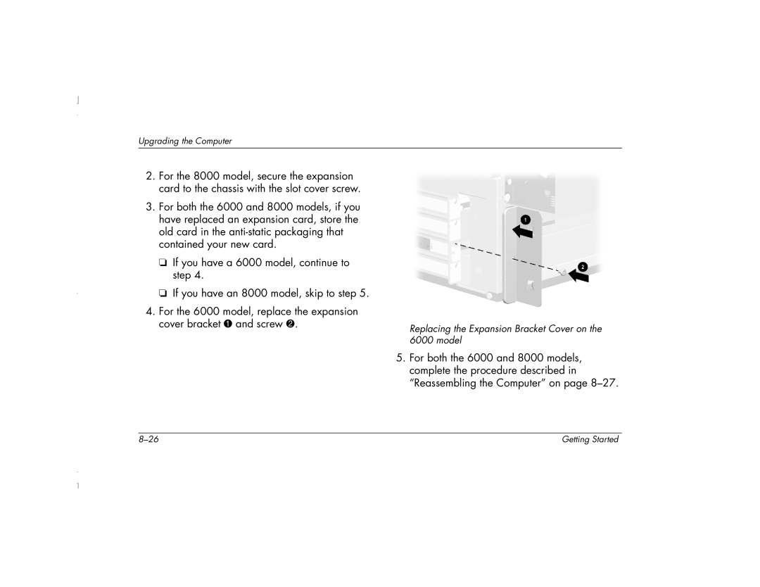 HP 6271AP manual For both the 6000 and 8000 models 