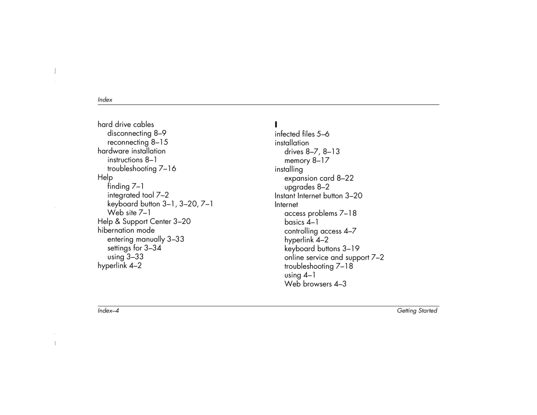 HP 6271AP manual Index-4 