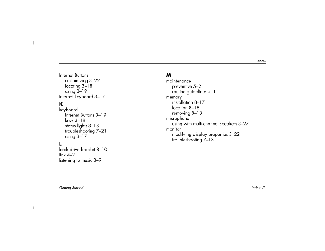 HP 6271AP manual Index-5 