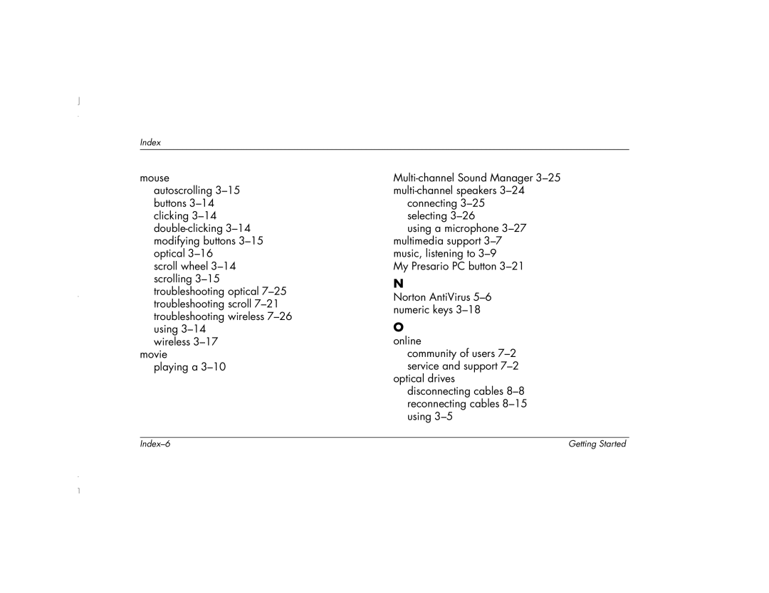 HP 6271AP manual Index-6 