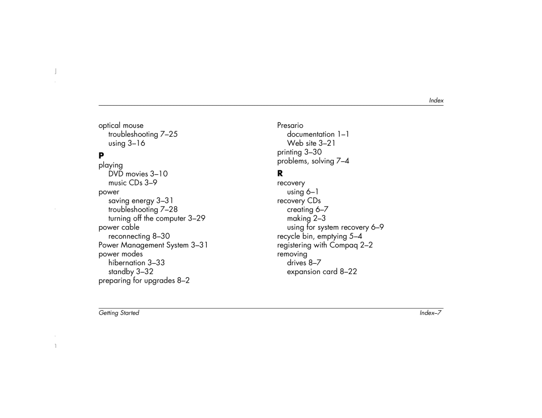 HP 6271AP manual Index-7 