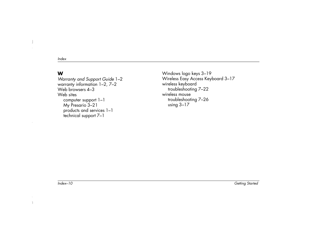 HP 6271AP manual Index-10 