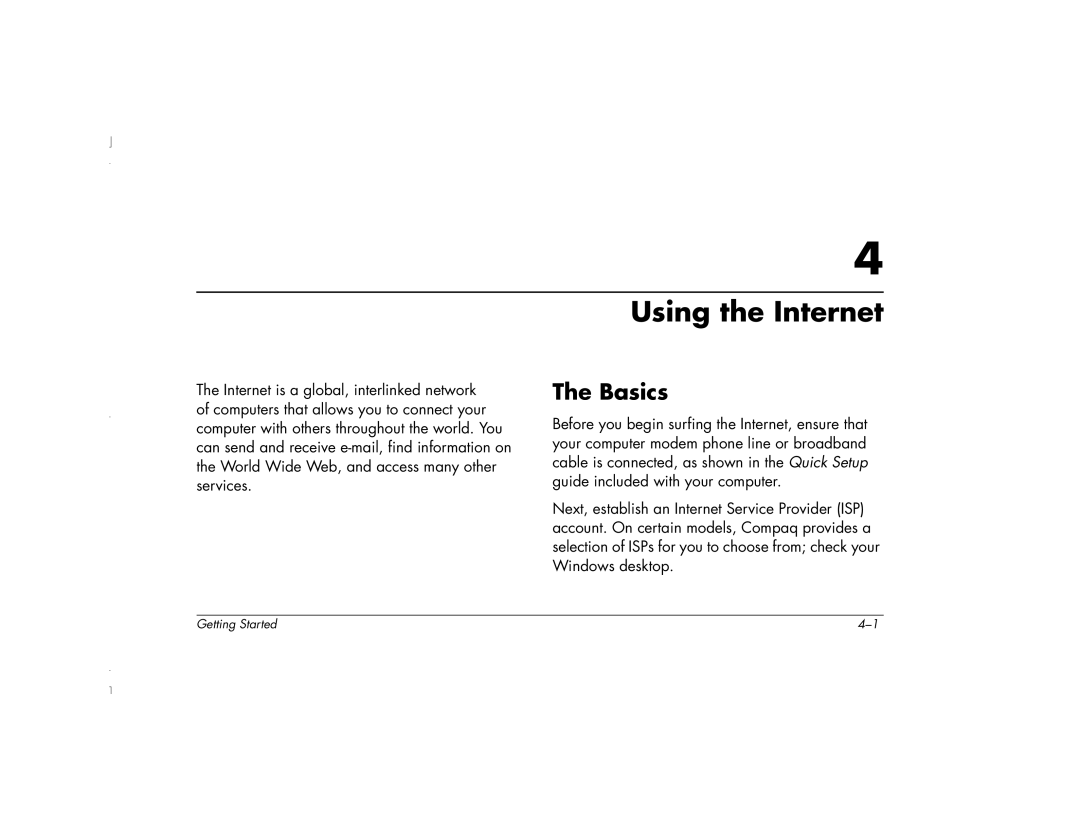 HP 6271AP manual Using the Internet, Basics 