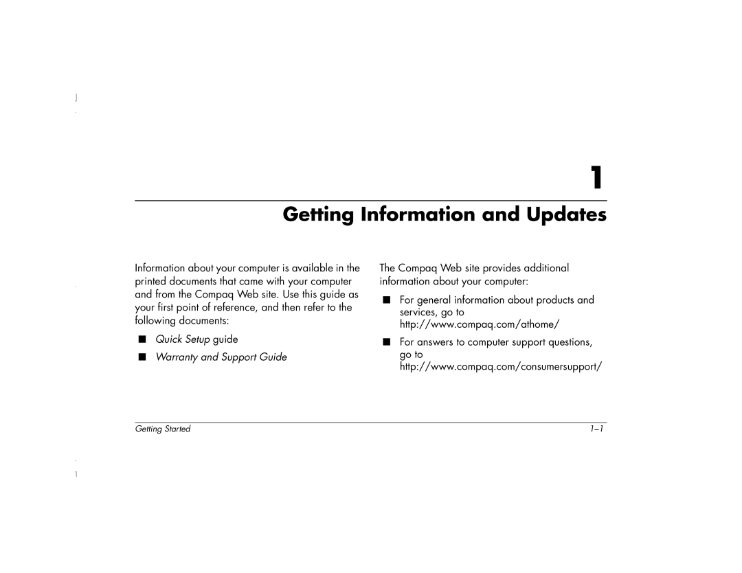 HP 6271AP manual Getting Information and Updates 