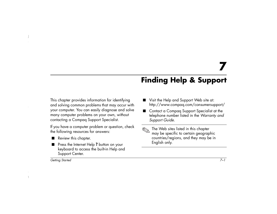 HP 6271AP manual Finding Help & Support 