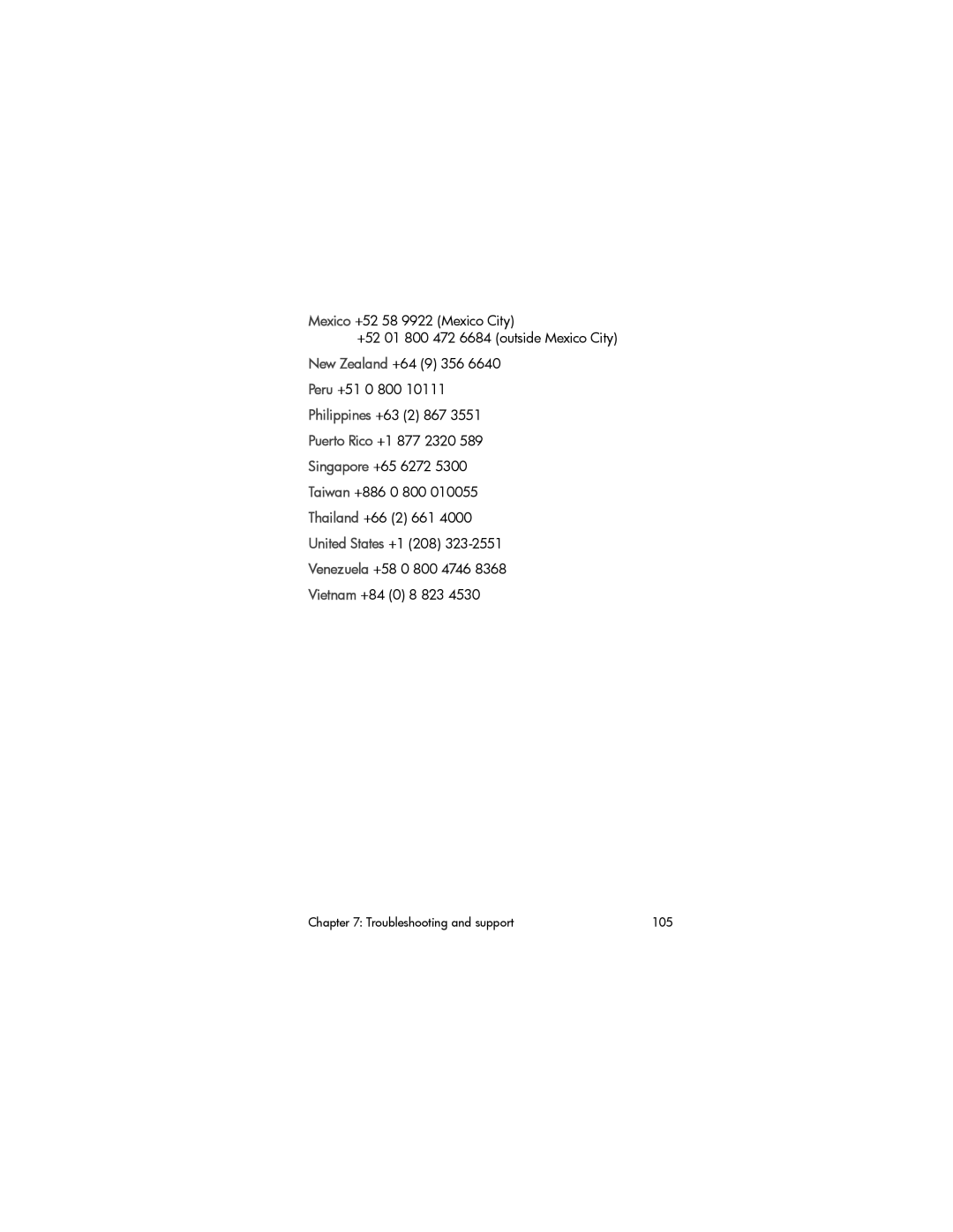 HP 630 manual Troubleshooting and support 105 