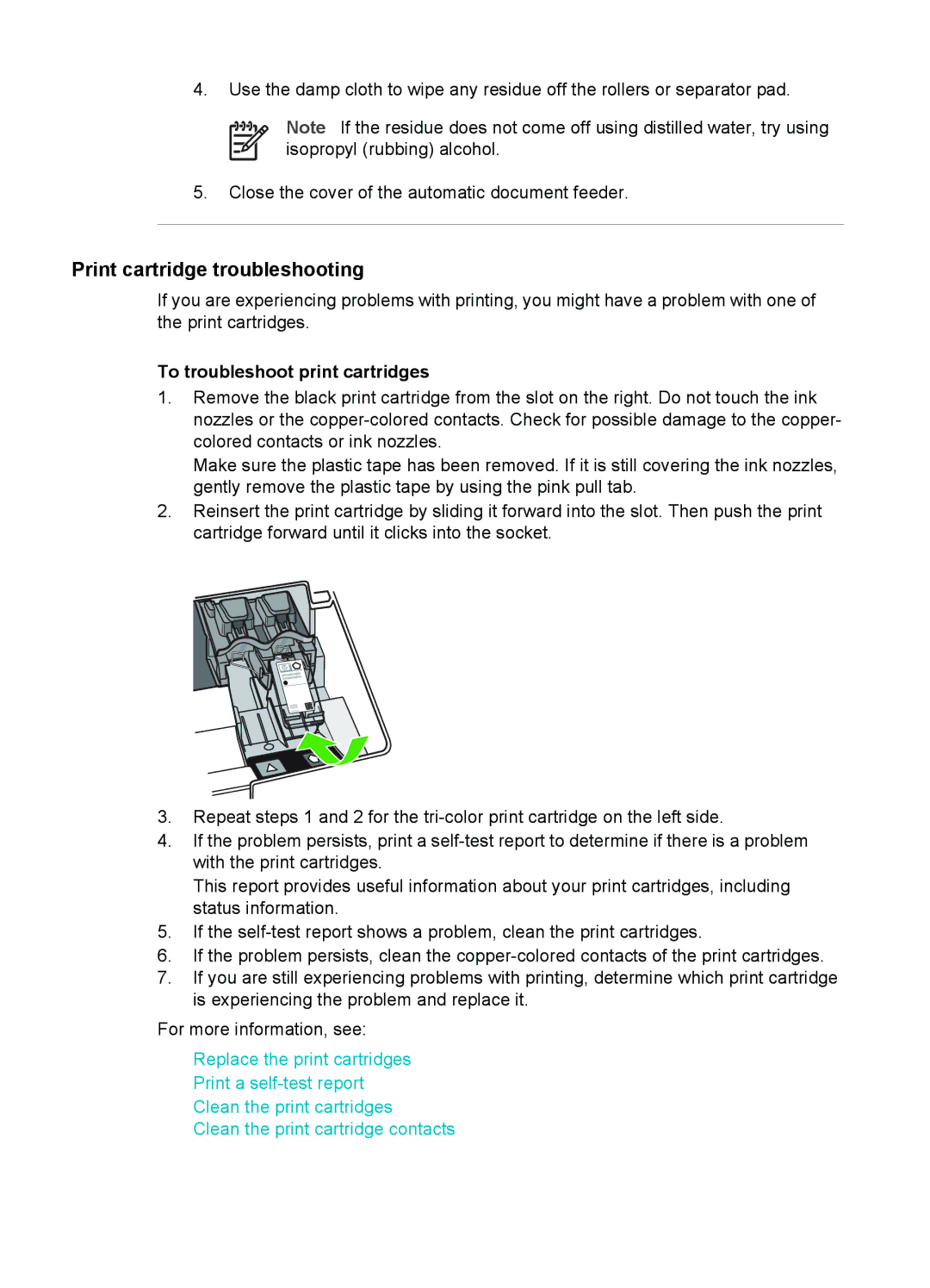 HP 6310xi manual Print cartridge troubleshooting, To troubleshoot print cartridges 