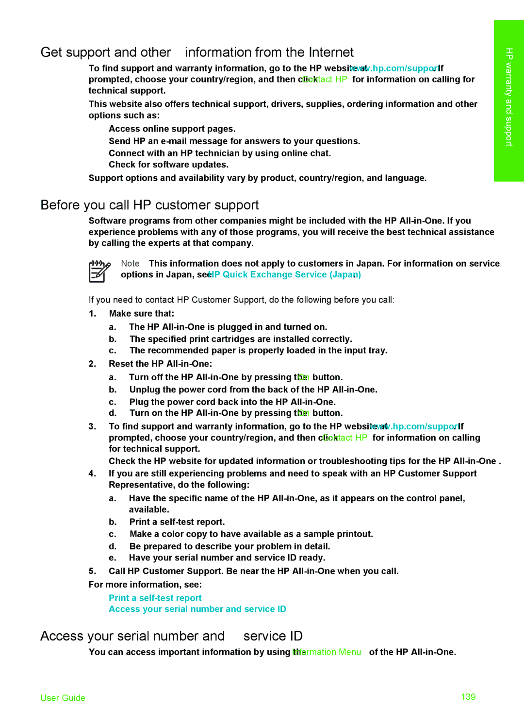 HP 6310xi manual Get support and other information from the Internet, Before you call HP customer support 