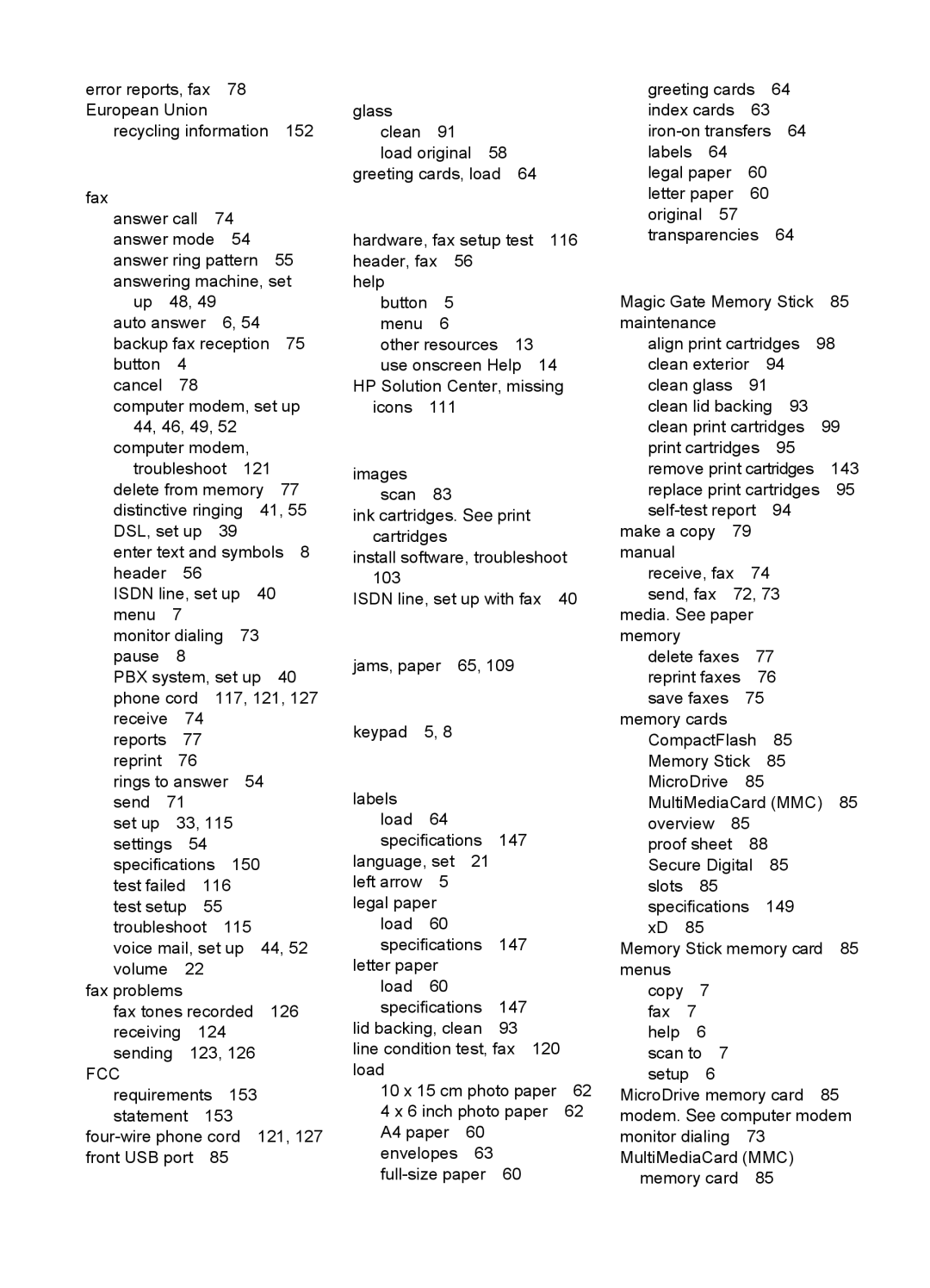 HP 6310xi manual Fcc 