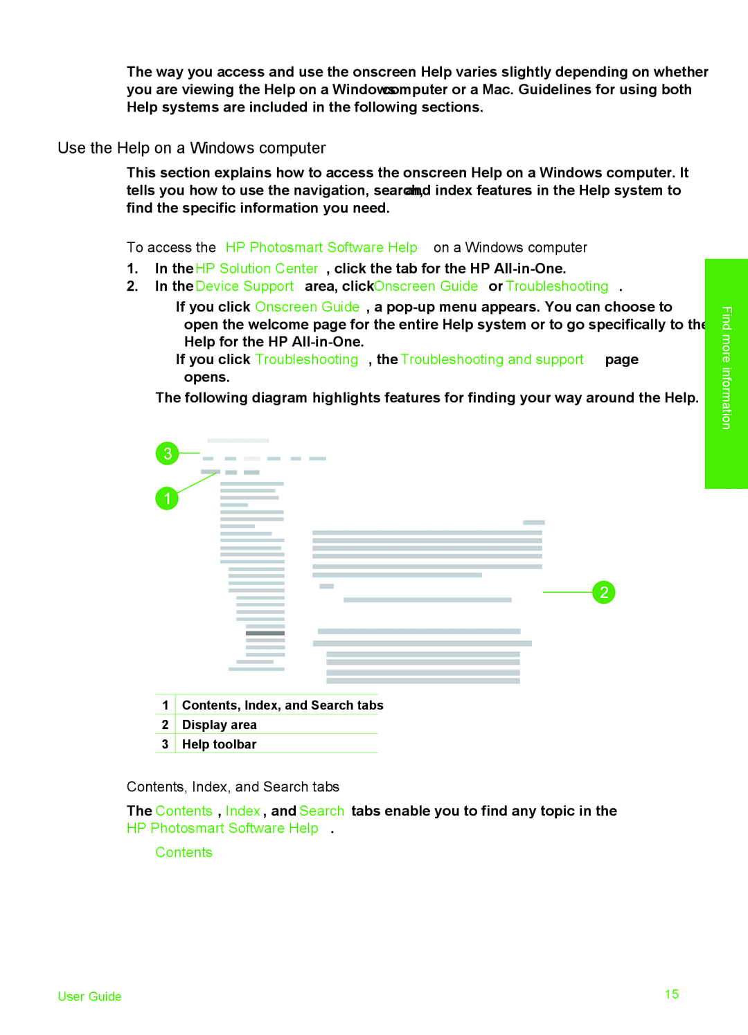 HP 6310xi manual Use the Help on a Windows computer, Contents 