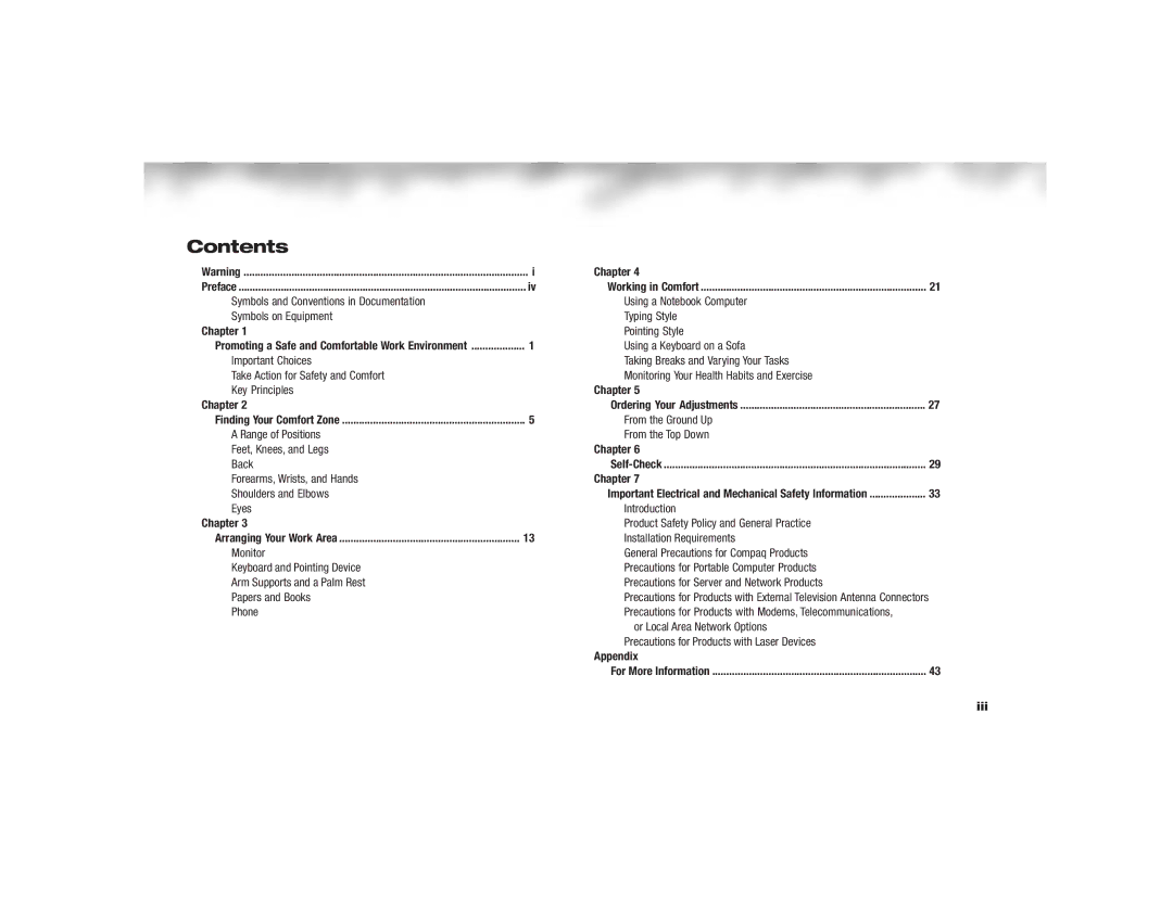 HP 6330US manual Contents 