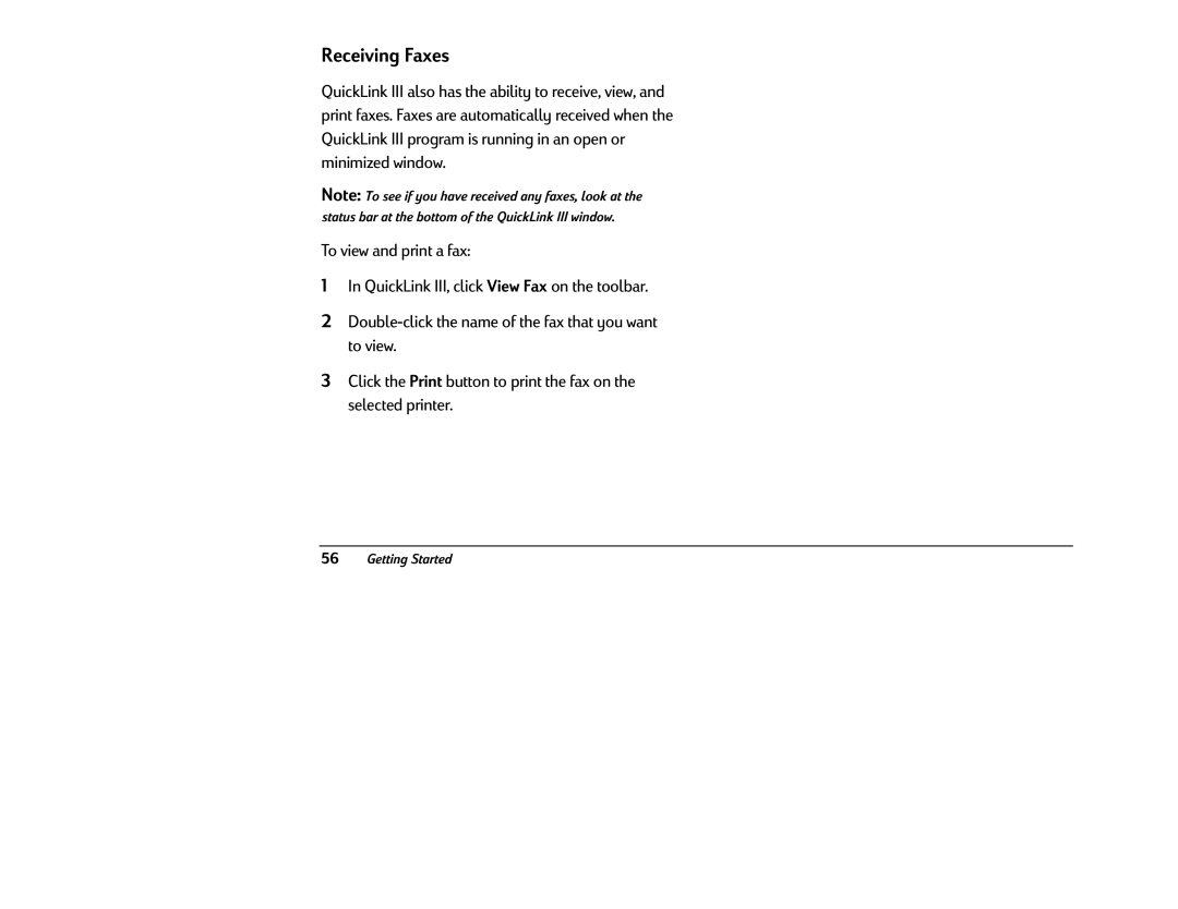 HP 6340 (US/CAN), 6346 (US) manual Receiving Faxes 