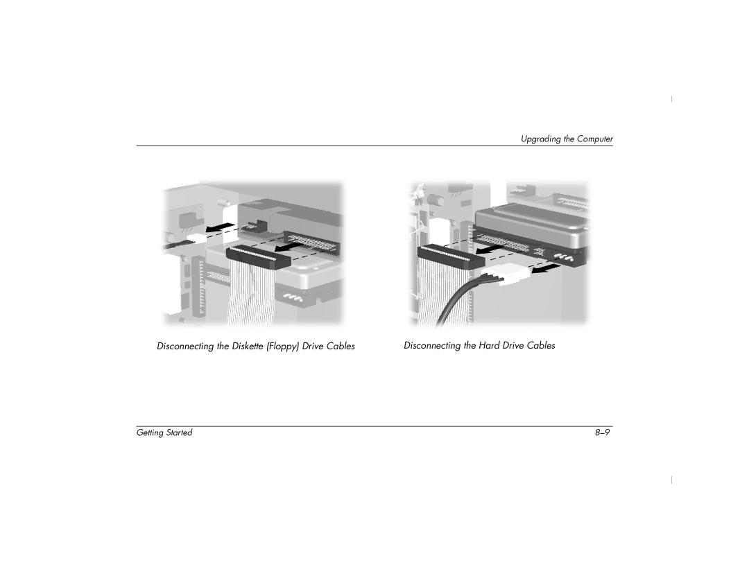 HP 6435CL, 6430NX, 6420NX, 6404US, 6401RSH, 6415CL, 6400NX, 6433US, 6450NX, 8000T-P8654M, 6485CL, 6475CL manual Upgrading the Computer 