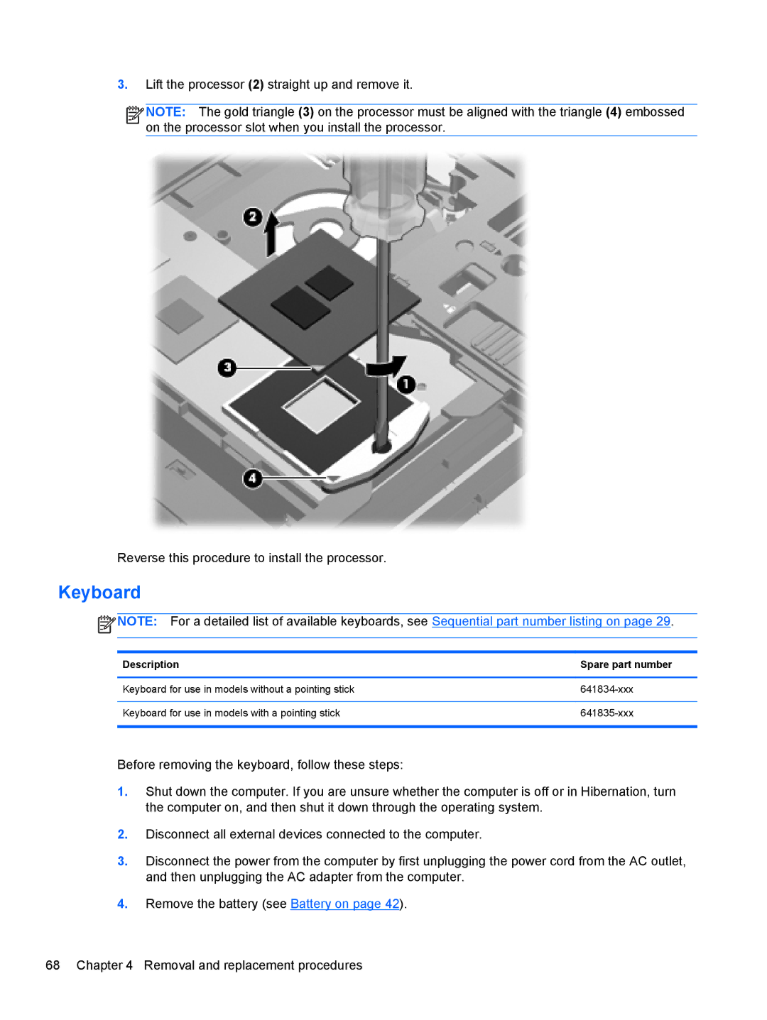 HP 6465B manual Keyboard 