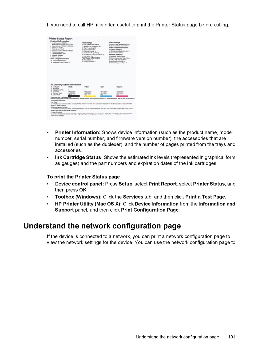 HP 6500 - E709q, 6500 - E709n, 6500 - E709a manual Understand the network configuration 