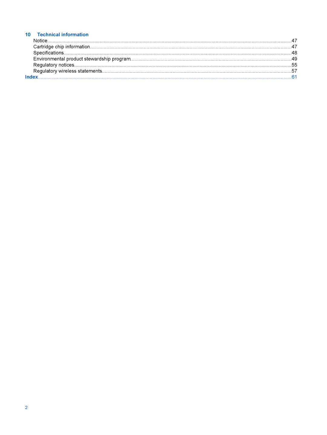 HP 6525, 6520 manual Technical information 