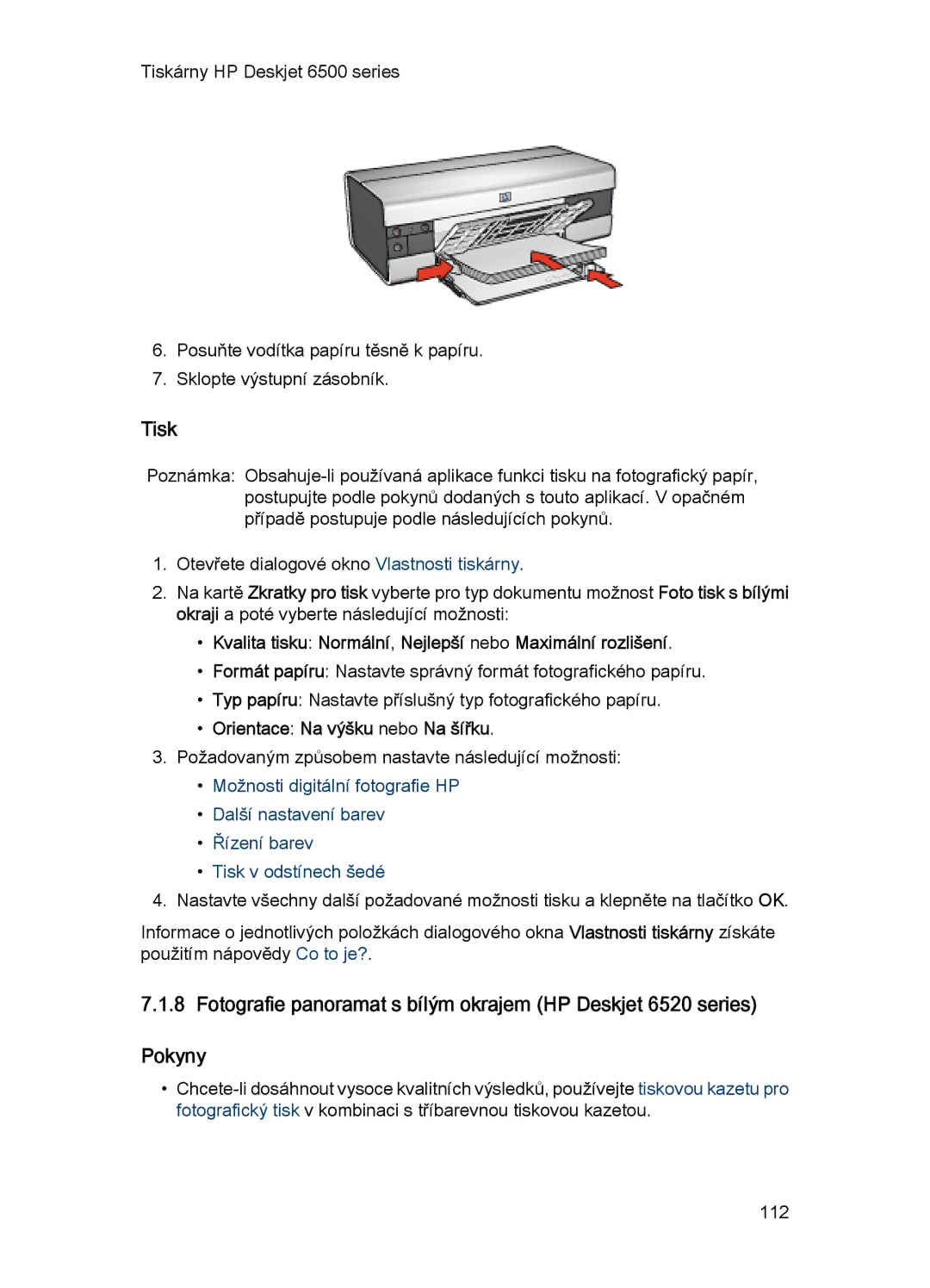 HP 6540-50 manual Tisk 