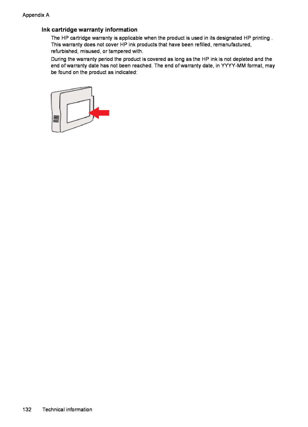 HP 6600 - H7 manual Ink cartridge warranty information 