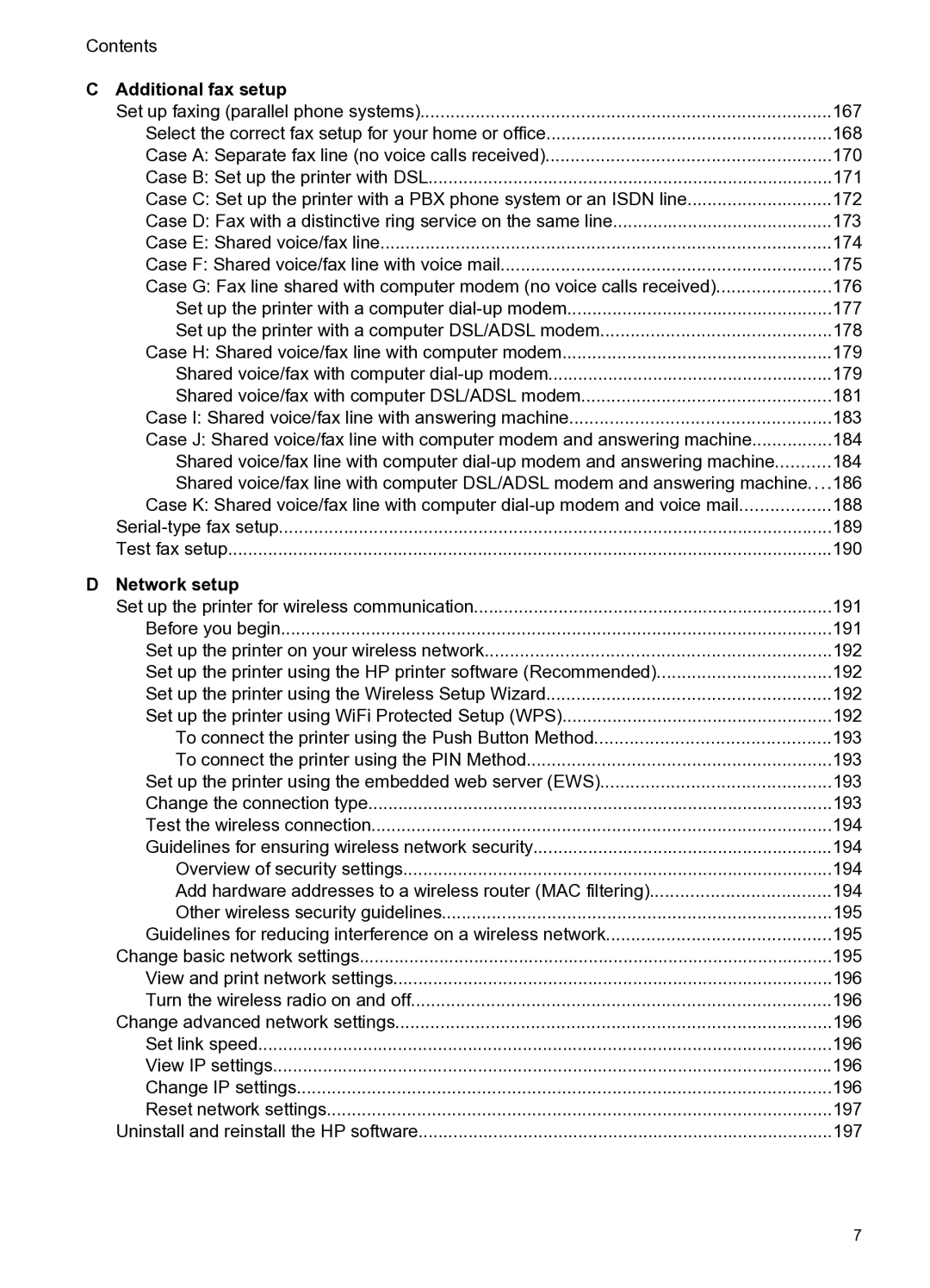 HP 6600 e- CZ155A#B1H manual Additional fax setup, Network setup 