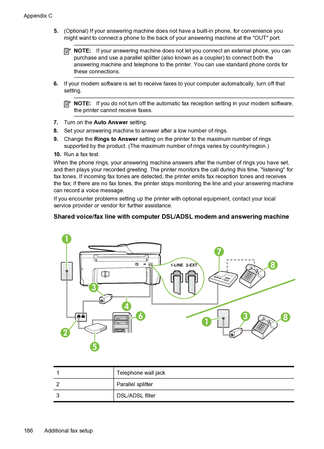 HP 6600 e- CZ155A#B1H manual Appendix C 